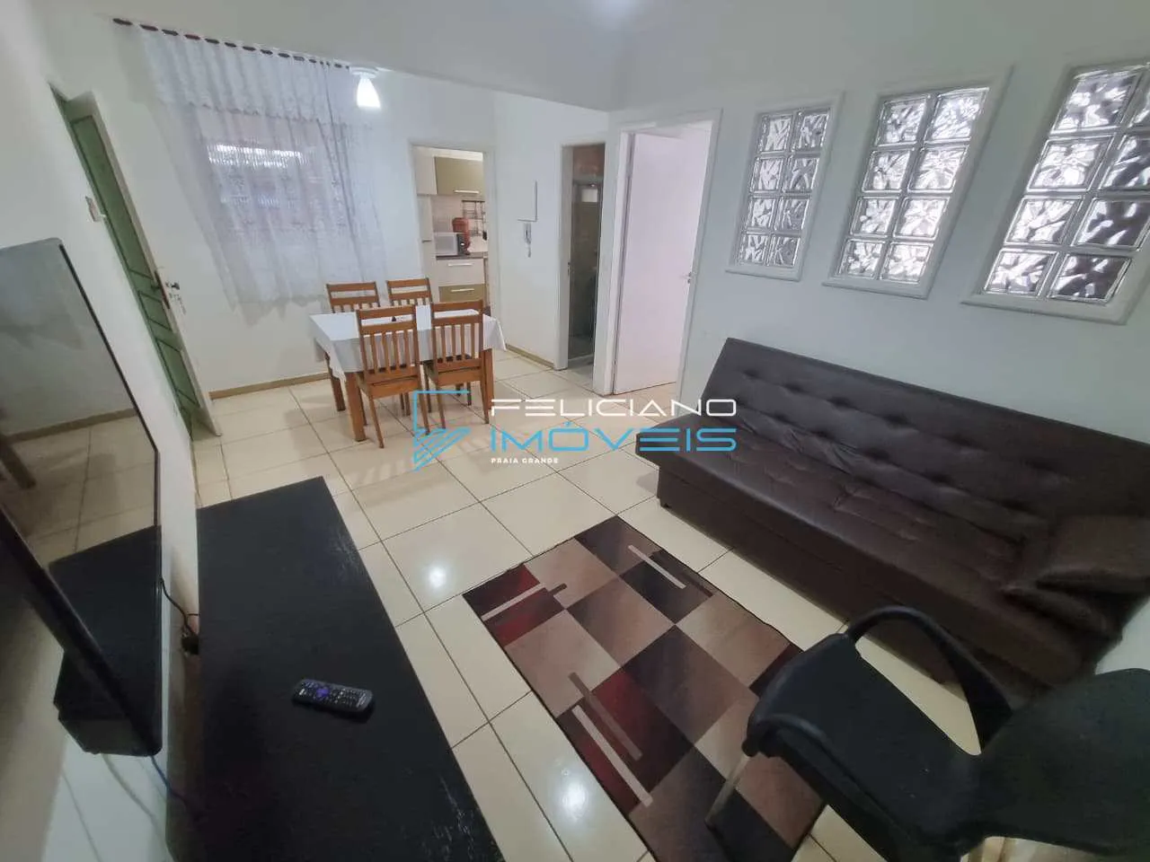 Foto do imóvel Apartamento com 1 quarto, Aviação, Praia Grande - R$ 296 mil, Cod: 7275 em Rua Eponina