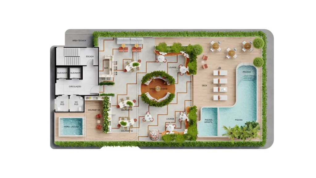 Imagem Apartamento Garden com 1 dormitório à venda, 37 m² por R$ 815.999,00 - Tambaú - João Pessoa/PB