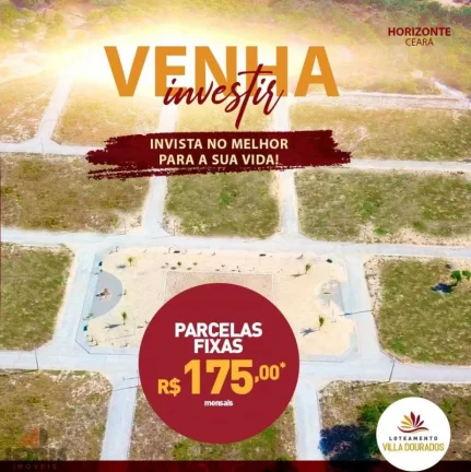Foto do imóvel lotes/Terreno à venda em Horizonte Ceara - Invista em Loteam em Avenida Manoel Ferreira de Almeida