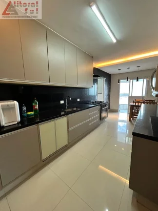 Imagem Venda de Espetacular Apartamento de Luxo com 4 Quartos na Aviação, Praia Grande-SP: 4 Suítes, 2 Salas, 4 Vagas, 194m².