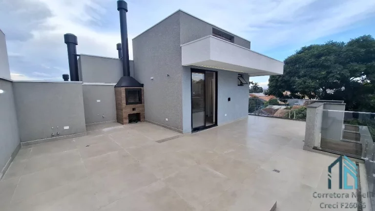 Imagem Sobrado alto padrão de esquina, com ático e terraço, 03 suítes, no Boa Vista em Curitiba PR