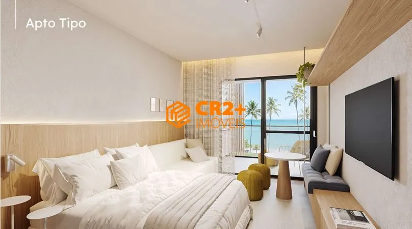 Imagem Vendo Flat no Solina Carneiros. 24 m², a beira mar, lazer completo e excelente l