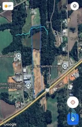 Imagem Terreno urbano área total (03 alqueires e 17 litros), sendo de frente 134,75 metros, vende área total, em Prudentópolis PR