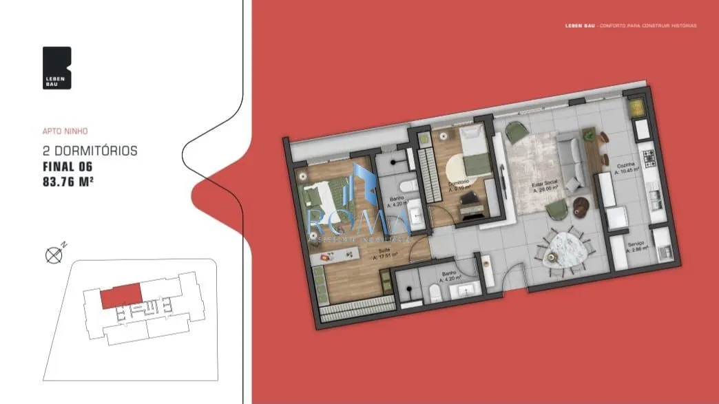 Imagem Apartamento 2 dormitórios à venda Centro Santa Maria/RS
