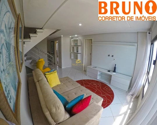 Imagem Maravilhosa cobertura duplex com prédio de frente para o mar com 4 suítes, dependência de emprega...