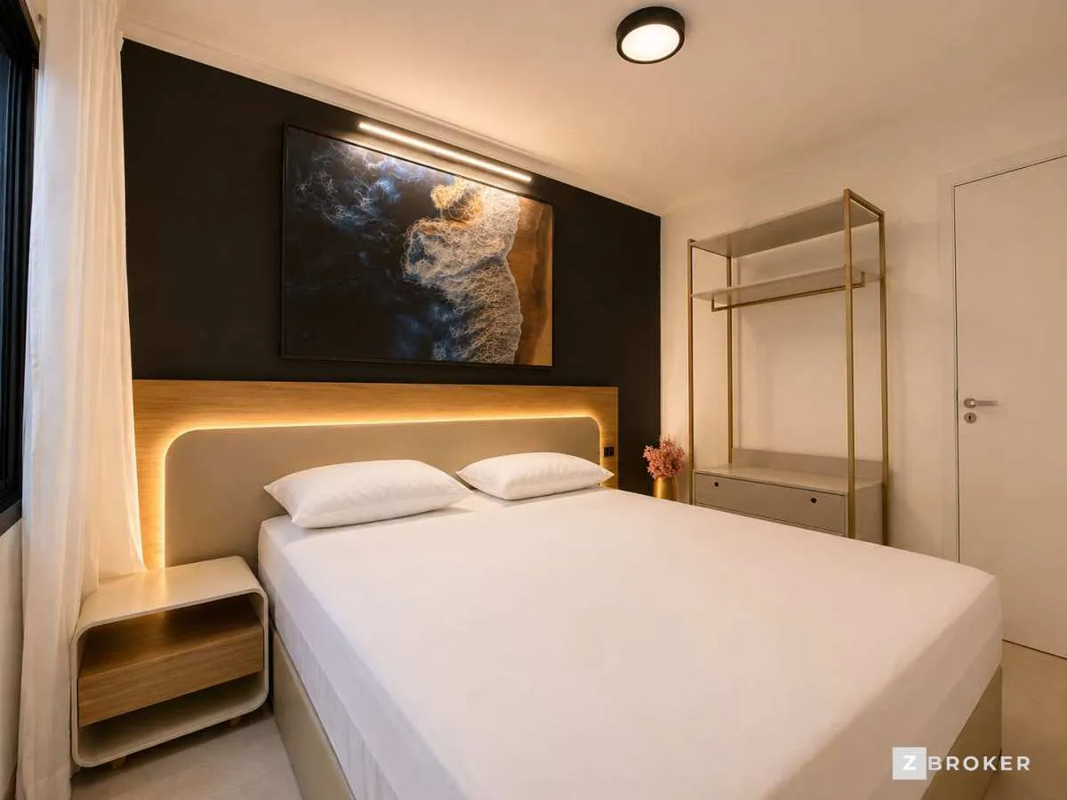 Imagem Apartamento à venda, no Condomínio Gálatas em Ubatuba, Centro, com 1 quarto, 48m2