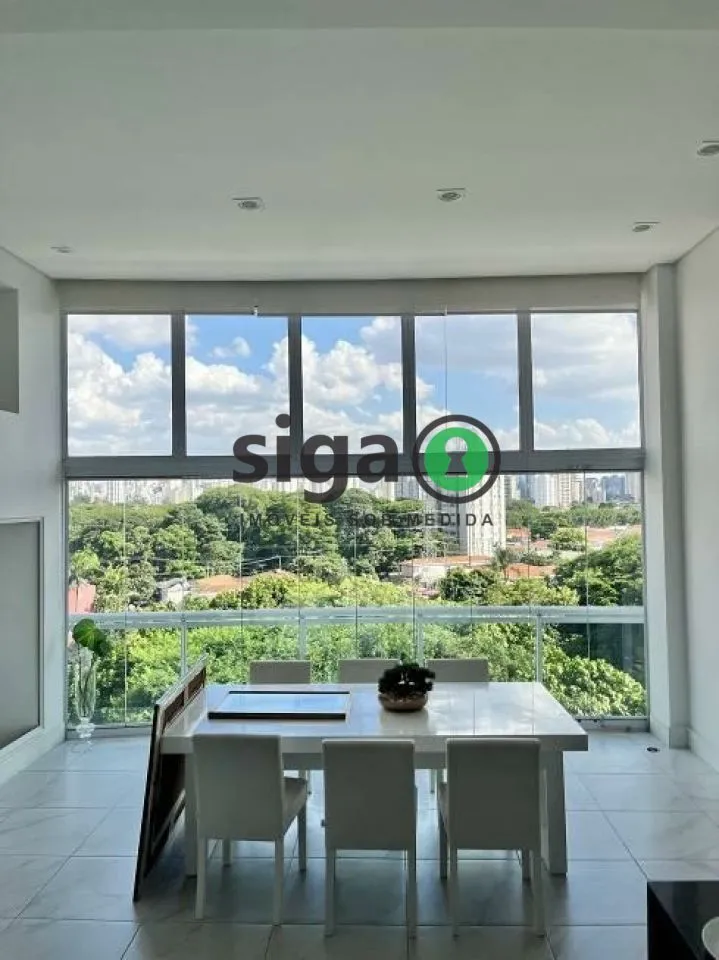 Imagem Apto com 85m², no Brooklin, com 1 suite, lavabo, 2 vagas e Pé direito duplo para locação