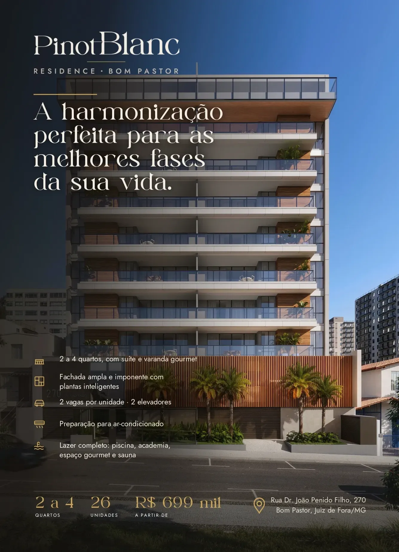 Foto do imóvel Apartamento com 3 Quartos à Venda, 106,18 m² em Rua Doutor João Penido Filho, 01 - Bom Pastor, Juiz de Fora - MG