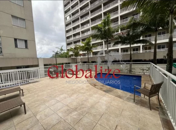 Imagem Apartamento à venda com 50m², 1 quarto, varanda, planejados, piscina, churrasqueira por R$ 380.000,00 na Vila Mathias em Santos