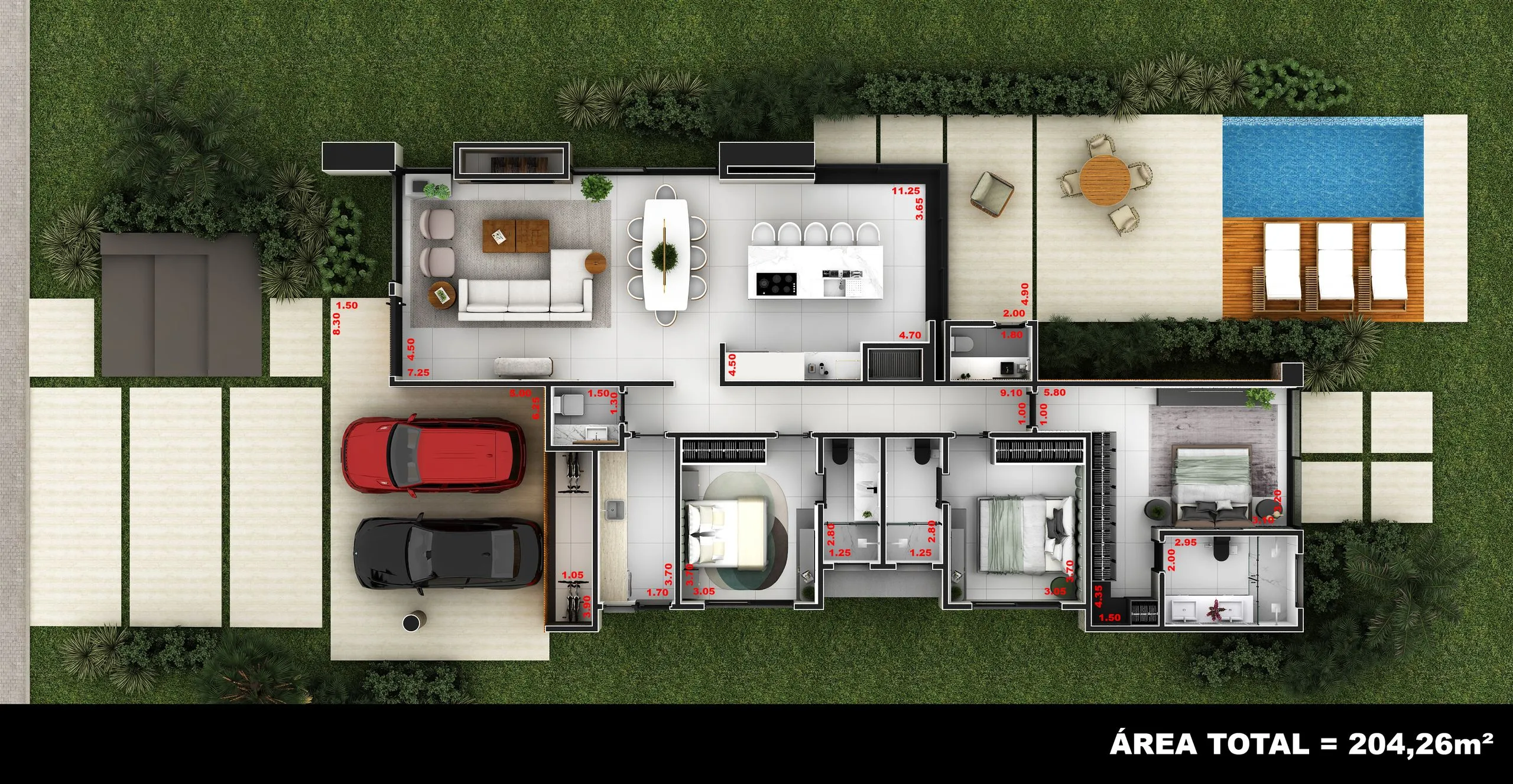 Imagem Casa de condomínio à venda em Torres, Condomínio Reserva das Águas, com 3 quartos, 204m2