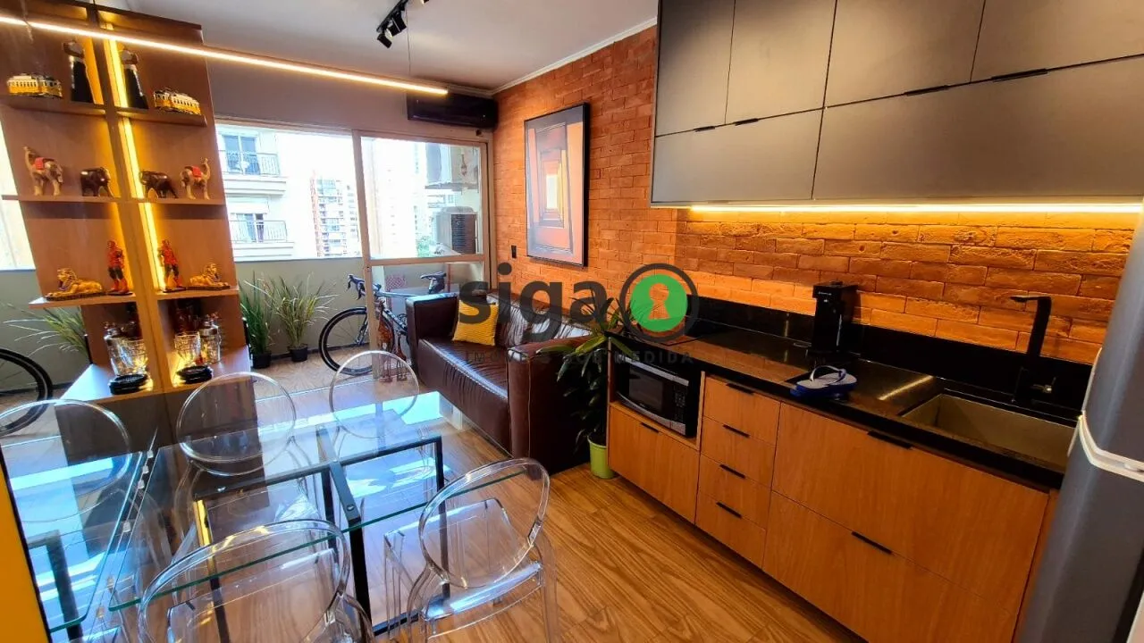 Foto do imóvel APARTAMENTO STUDIO MOBILIADO E DECORADO PARA VENDA NA RUA TUIM MOEMA PASSAROS