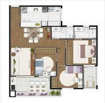 Imagem Apartamento com 3 Quartos à Venda, 91 m² em Parque das Nações - Santo André