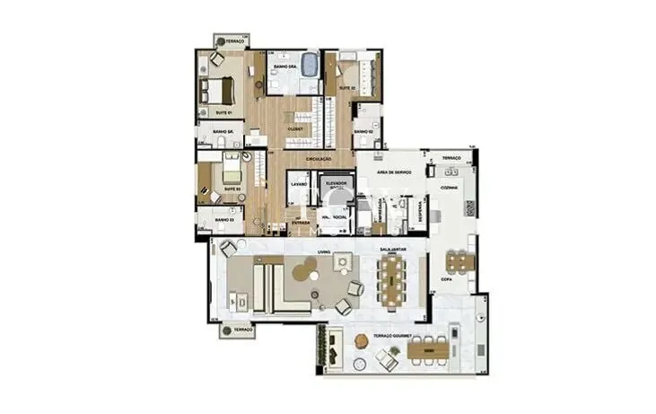 Imagem Apartamento à venda 3 dorm no Vila Mariana/Sp - Ibirapuera Boulevard