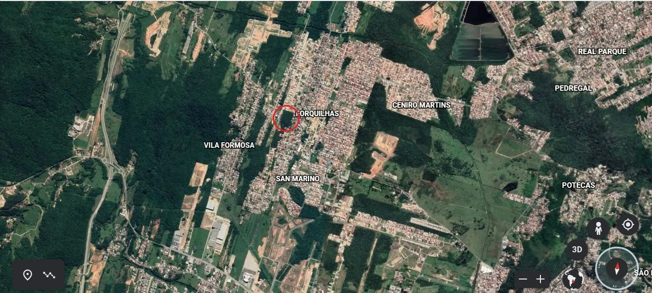 Imagem Terreno com 3.643 m², Viabilidade 70 % para Desmembramento e Construção - Forquilhas, São José/SC