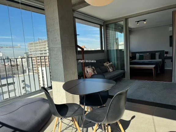 Imagem Imperdível: Apartamento à venda em São Paulo-SP, Cerqueira César 1 quarto, 1 sala, 1 banheiro, 1 vaga de garagem, 46,00 m².