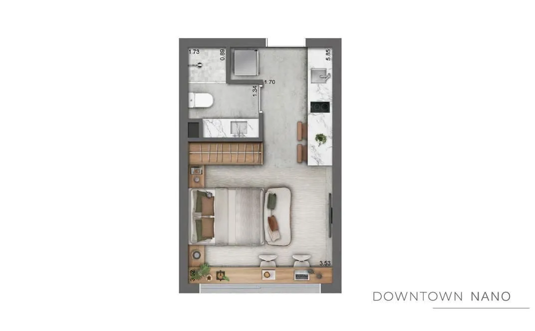 Imagem Loft com 23,63m² privativos na Azenha