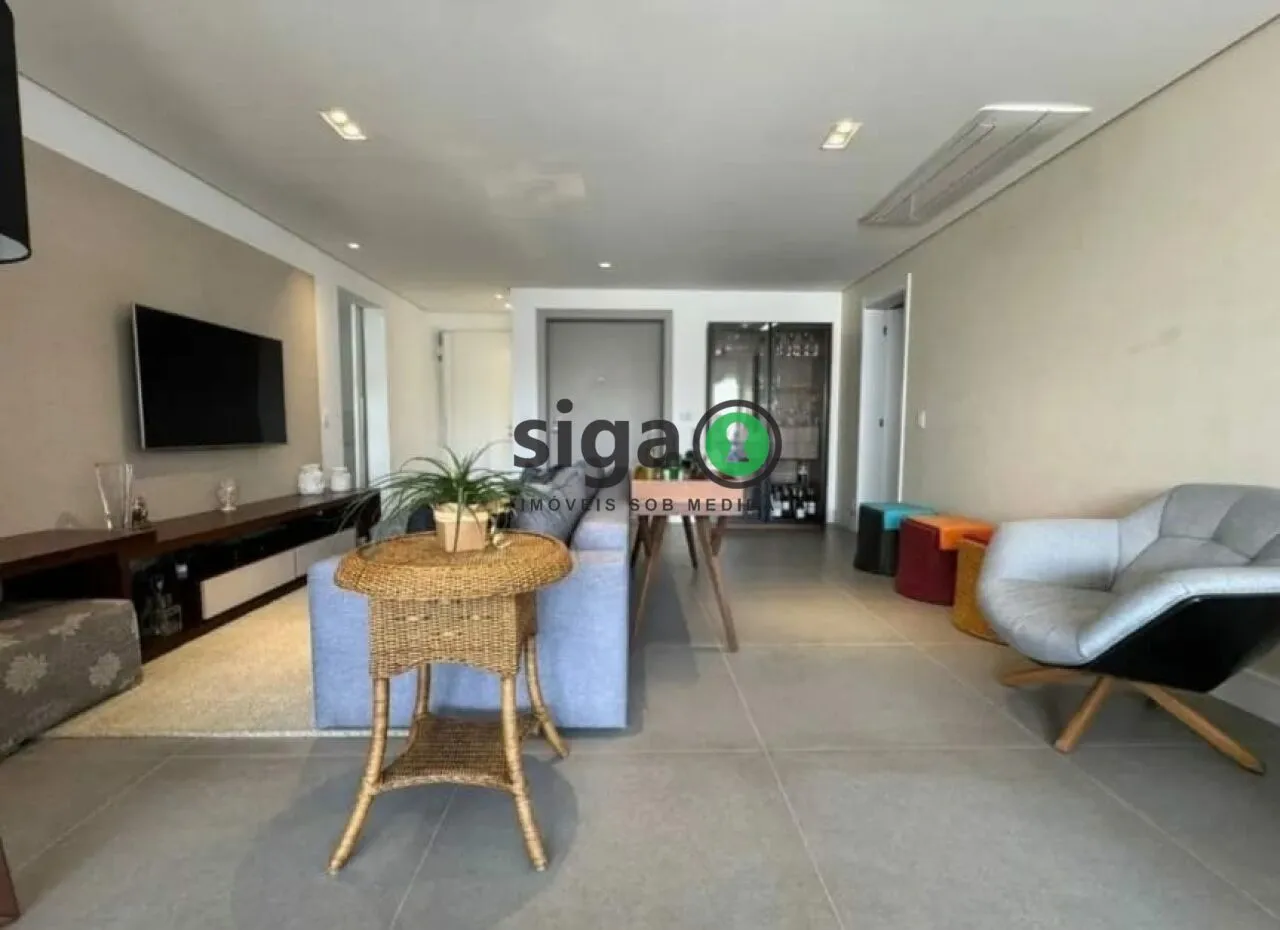 Foto do imóvel Apartamento à venda no Brooklin - 157 m² | 3 suítes | Varanda gourmet | Alto padrão