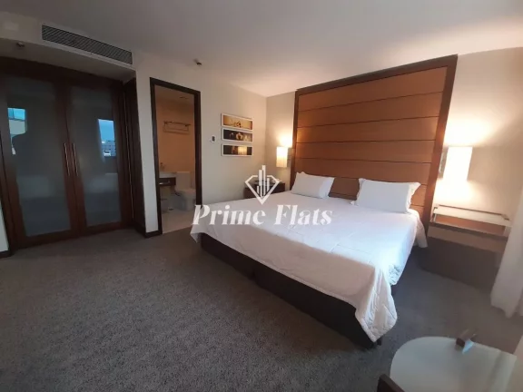 Imagem Flat disponível para locação no Wyndham Ibirapuera II, com 45m², 2 dormitórios e 1 vaga