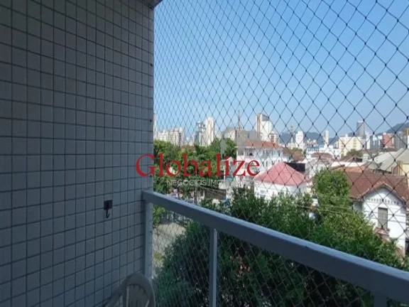 Imagem Apartamento com 2 quartos, 1 banheiro, vaga de garagem e portaria eletrônica na Encruzilhada em Santos R$ 400.000,00