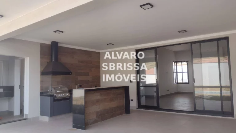 Imagem Linda casa nova térrea à venda com 3 suítes e piscina no Condomínio Campos de Santo Antônio II em Itu SP