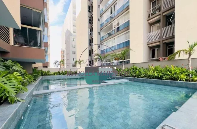 Imagem 2 quartos, suíte, montado, andar alto, vista pro mar, lazer completo, 2 vag