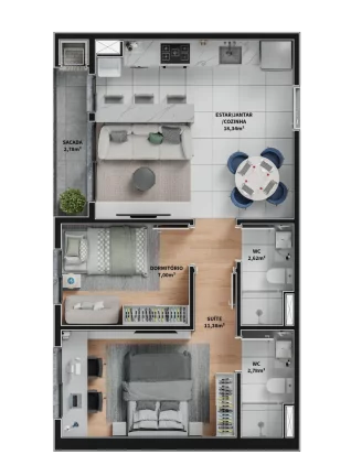 Imagem Varandas 20 de Setembro - Apartamento à venda no bairro Coronel Nassuca - Guaíba/RS