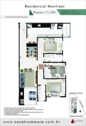 Imagem Apartamento com 3 dormitórios à venda, 96,50 m² a partir de R$ 579.579, - Jardim Praia Grande - Mongaguá/SP