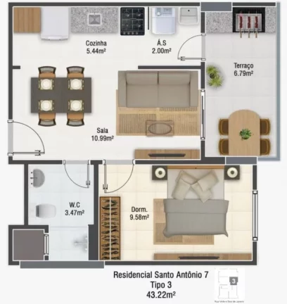 Imagem Apartamento à Venda em Vila Mirim, Praia Grande - SP