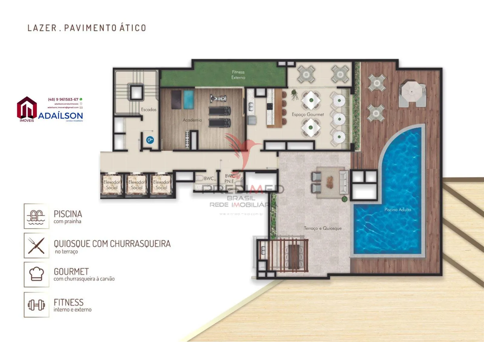 Imagem Apartamentos no Edifício Lyon Residence - Em São Jose - Floripa SC