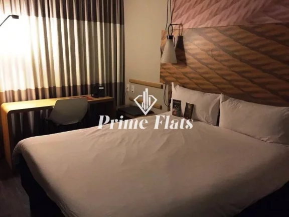 Imagem Flat disponível para venda no Ibis Ibirapuera na Vila Nova Conceição, com 16m², 1 dormitório e 1 vaga de garagem
