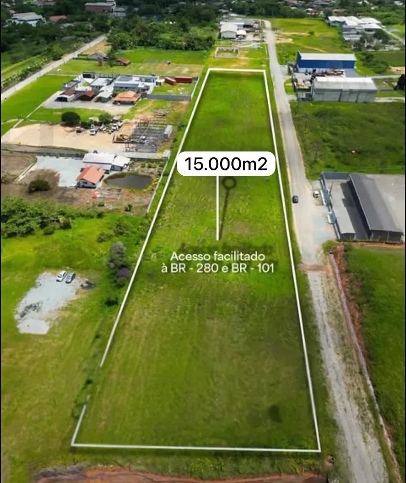 Terreno à Venda, 15.000 m² em Araquari, Araquari - SC