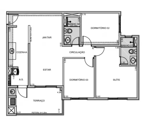 Imagem Apartamento com 2 Quartos à Venda, 61 m²em Vila Isa - São Paulo