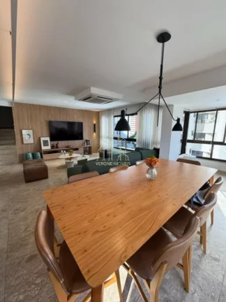 Imagem Excelente apartamento mobiliado decorado com três suítes a venda no caminho da Arvores
