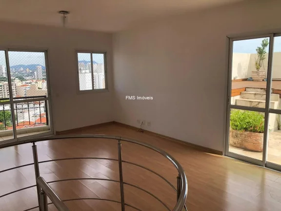 Imagem Luxuosa cobertura de 3 quartos no Alto da Lapa, São Paulo-SP: 2 suítes, 2 salas, 3 vagas de garagem e 167m² de área!