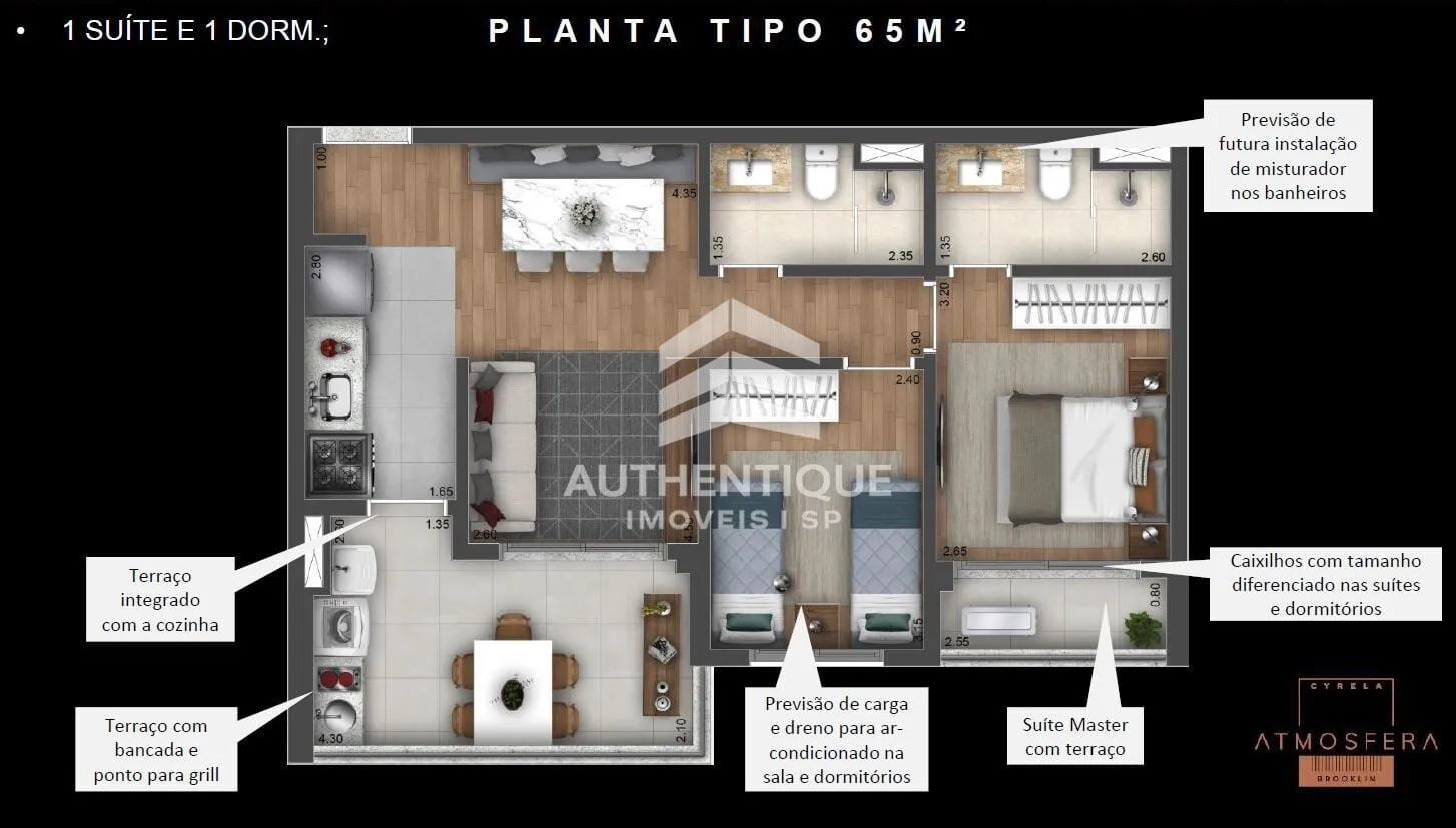 Imagem ATMOSFERA BROOKLIN - Apartamento à venda em São Paulo/SP