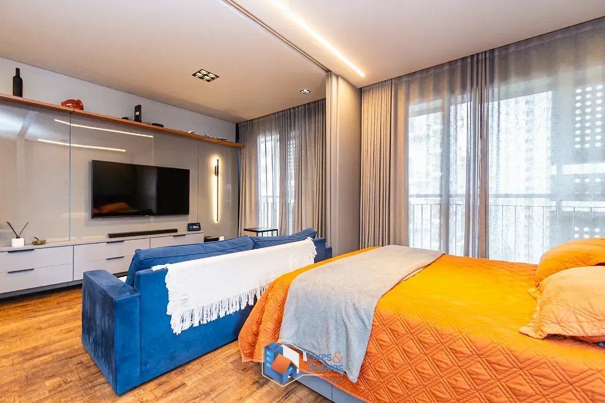 Imagem Apartamento para venda em Indianópolis com 1 quarto, sendo 1 suíte, 48m²