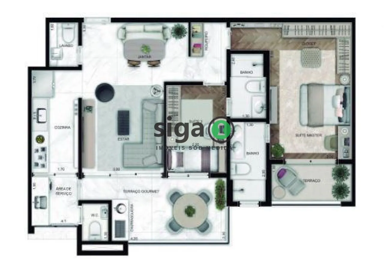Imagem Apartamento para venda na Lapa 02 suítes, São Paulo - SP