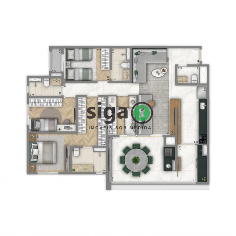 Imagem Apartamento à venda, 4 Quartos, 2 vagas, Ipiranga-SP