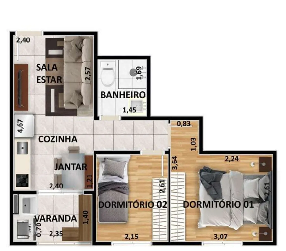Imagem APARTAMENTO RESIDENCIAL em São Paulo - SP, Vila Parque Jabaquara