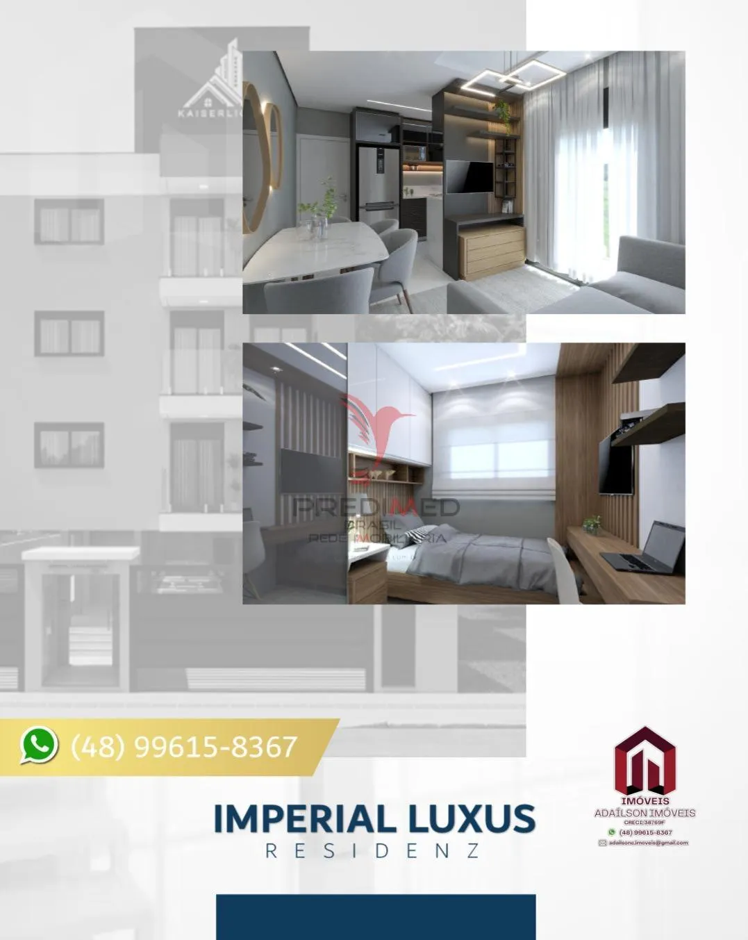 Imagem Pronto para morar Imperial Luxus Residenz Nova Palhoça SC - BRASIL