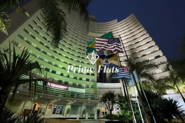 Imagem Flat disponível para venda no Comfort Suites Alphaville, com 28m², 1 dormitório e 1 vaga de garagem