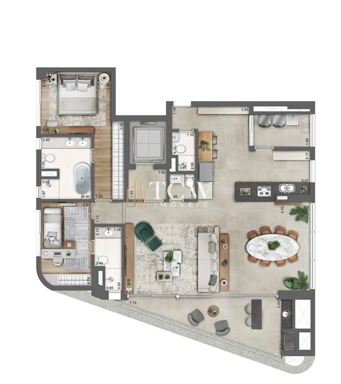 Imagem Apartamento Padrão 3 dorm no Itaim Bibi