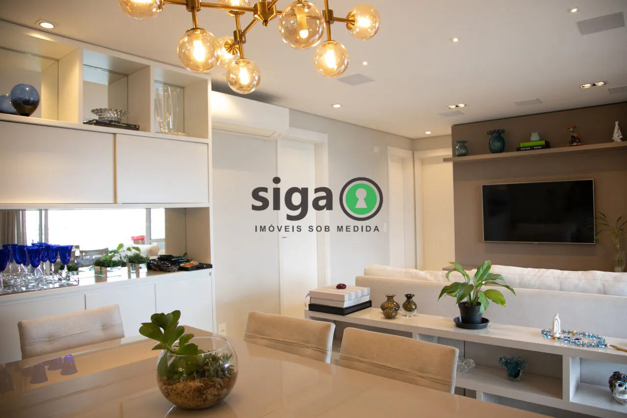 Imagem Apartamento 3 Suítes | Varanda Gourmet com Churrasqueira | Andar Alto | 124 m² | 2 Vagas, Depósito
