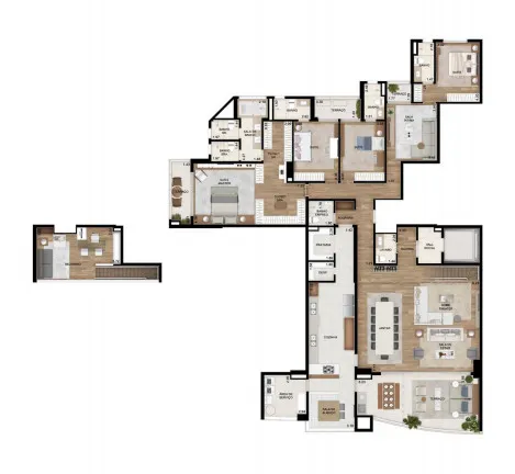 Imagem Apartamento com 4 Quartos à Venda, 336 m² em Green Valley Alphaville - Barueri