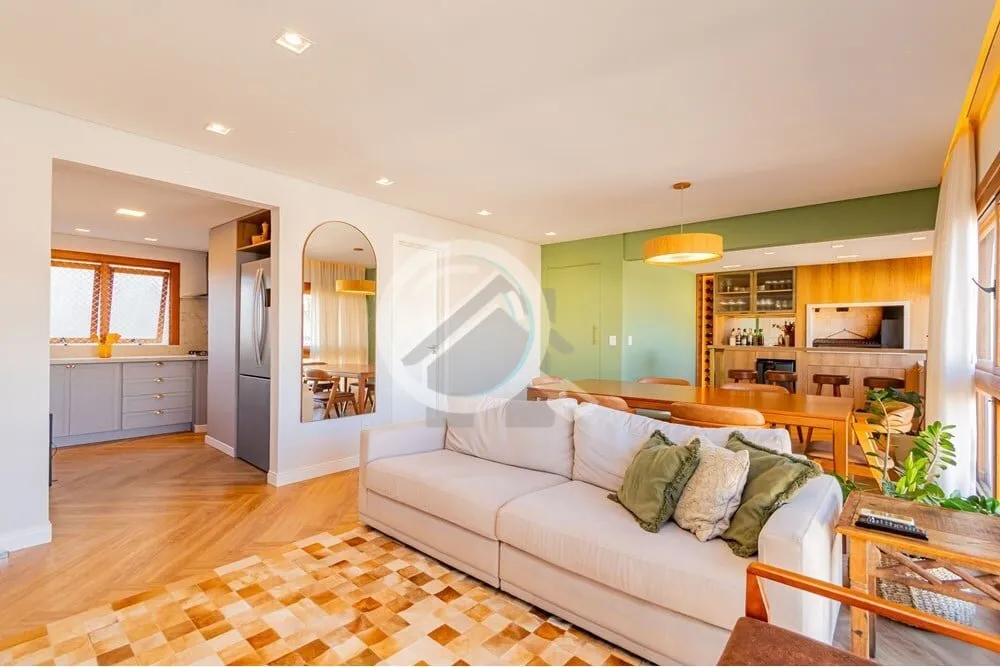 Imagem Este lindo apartamento de 120m² foi recentemente renovado com um projeto exclusivo que combina esti...