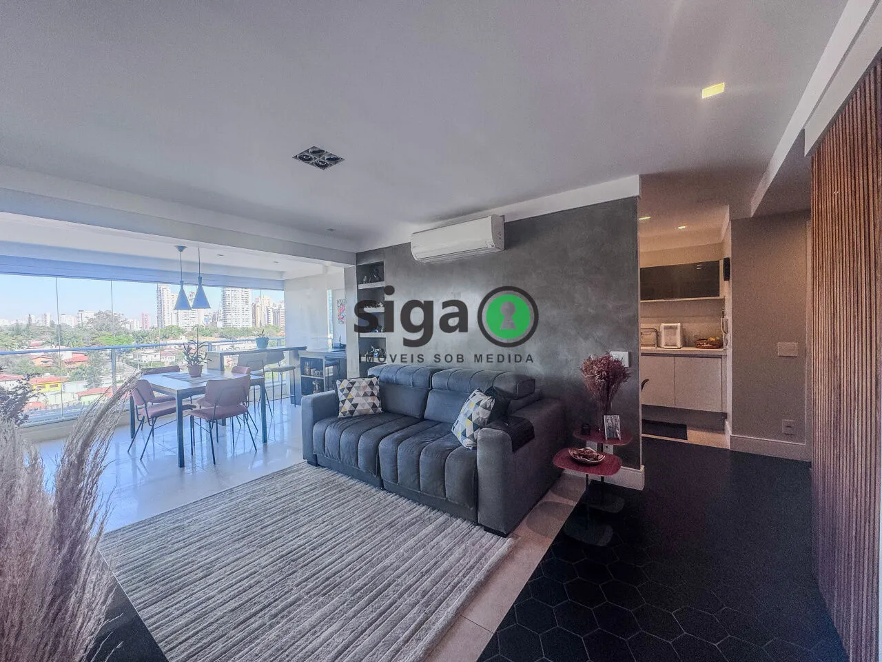 Foto do imóvel Apartamento à venda no Campo Belo de 89m² mobiliado, 2 dormitórios e 2 vagas