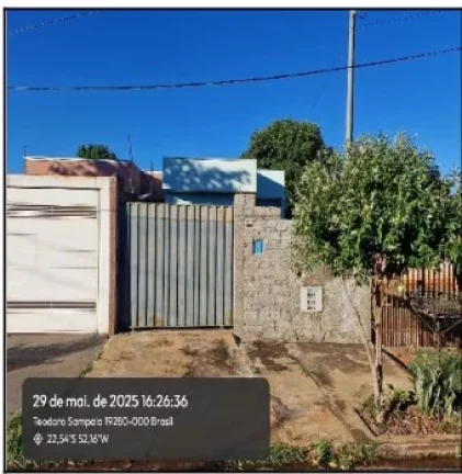 Oportunidade Única em TEODORO SAMPAIO - SP | Tipo: Casa | Negociação: Leilão | Situação: Imóvel em RUA 08