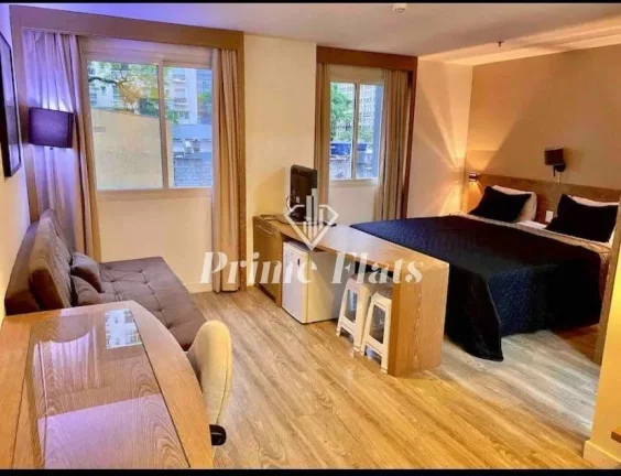 Imagem Flat disponível para venda no Wyndham São Paulo Paulista, com 27m², 1 dormitórios e 1 vaga