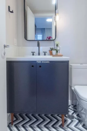 Imagem Apartamento para locação no Brooklin Paulista, com 1 suíte, 1 banheiros, 1 vaga, 35m²