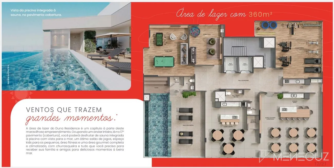 Imagem Apartamento 2 quartos na planta em Guarapari - Resiencial Duna, empreendimento na quadra do mar com lazer completo em 100 meses